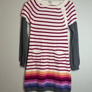 Old Navy Striped Multicolor Knit Kids Dress size M 8